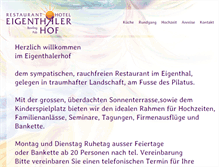 Tablet Screenshot of eigenthalerhof.ch